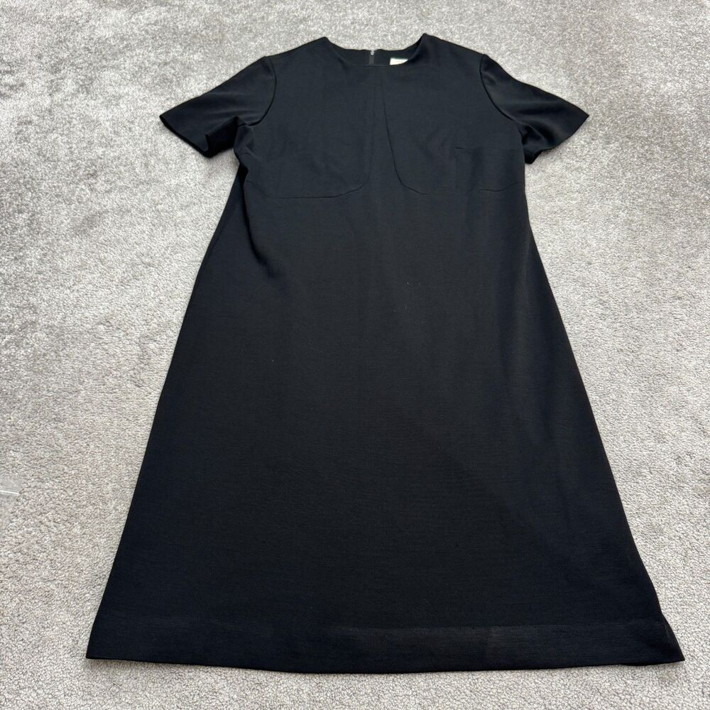 Vintage 60s Lady Mendel Knits Of Distinction Midi Shift Dress Womens XL Black